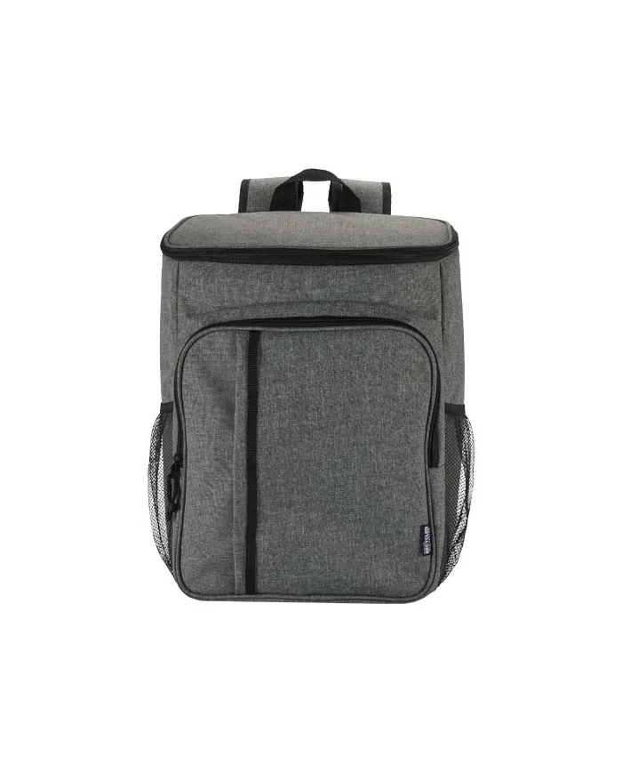 Zaino termico per picnic in materiale riciclato certificato GRS con set di posate Tundra - 20L - cod. P130120