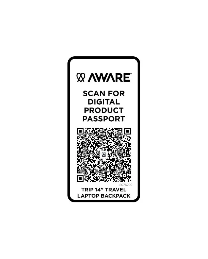 Zaino da viaggio per portatile da 14" in materiale riciclato da 9 litri Trip Aware™ - cod. P120762