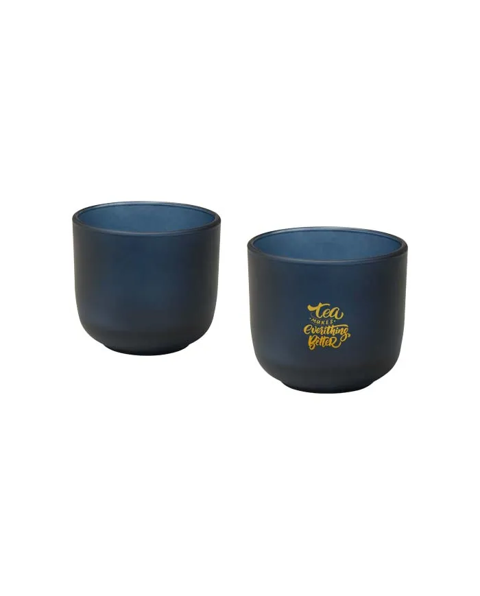Set di 2 bicchieri in vetro con finitura opaca da 200 ml Male - cod. P126400