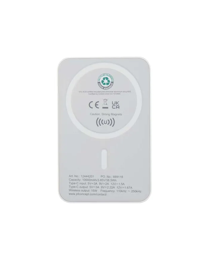 Power bank wireless magnetico da 10.000 mAh e 15 W - cod. P124442