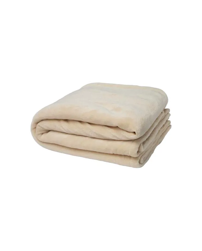 Coperta in sherpa riciclato certificato GRS Ashen - cod. P113515