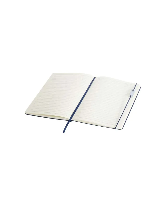 Set con blocco note formato A5 con copertina rigida e penna roller Legato Elegance - cod. P106258