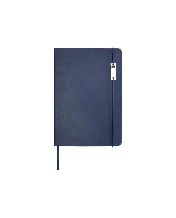 Set con blocco note formato A5 con copertina rigida e penna roller Legato Elegance - cod. P106258