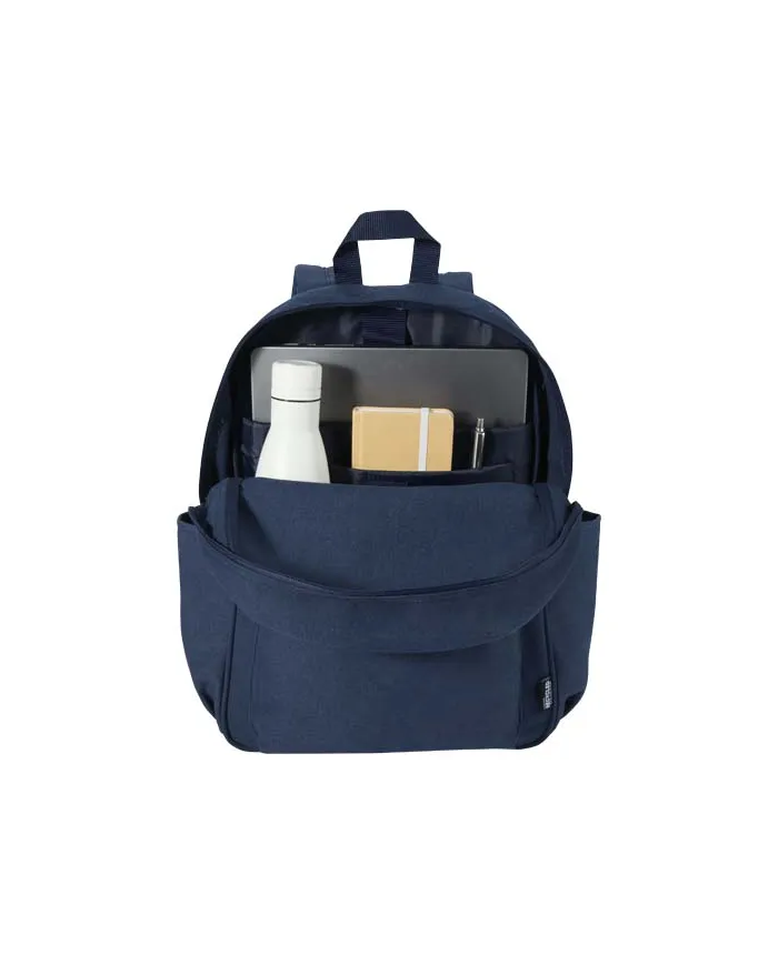 Zaino da città per portatile da 15,6" in materiale riciclato certificato GRS Recanvas - 16L - cod. P130124