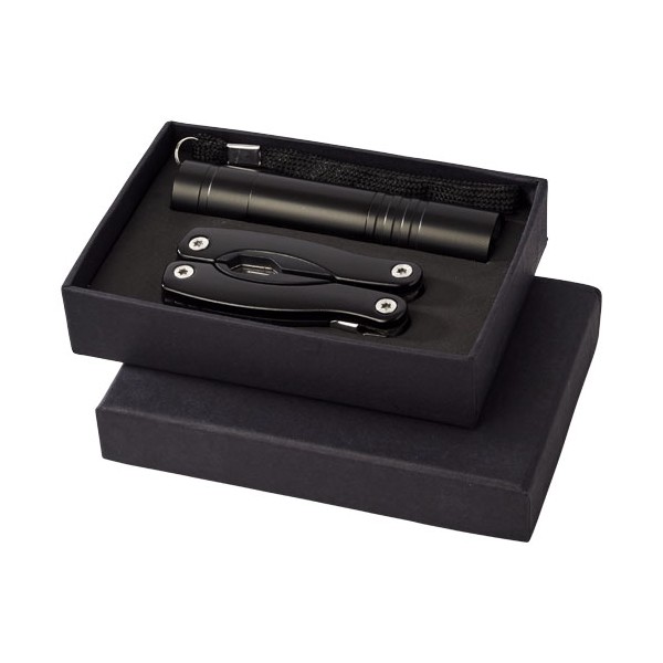 Set con coltello multifunzione e torcia a LED Scout - cod. P104494