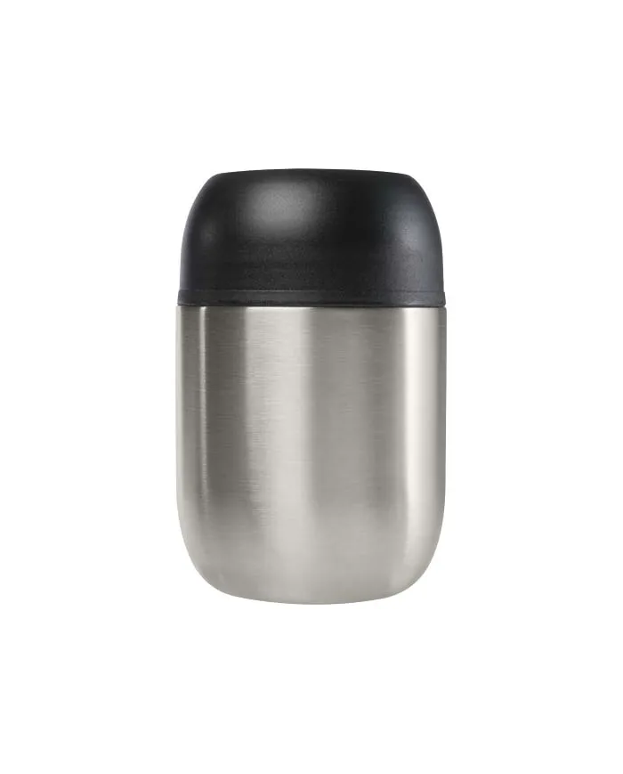 Portavivande in acciaio inossidabile a doppia parete da 480 ml con cucchiaio pieghevole - cod. P113421