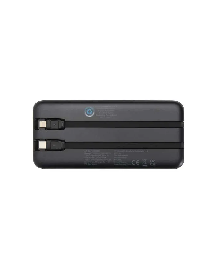 Power bank 10000mah con 2 cavi integrati - cod. P124459