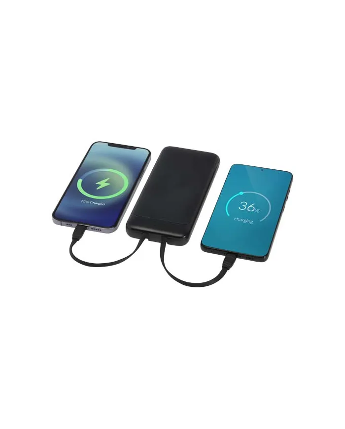 Power bank 10000mah con 2 cavi integrati - cod. P124459