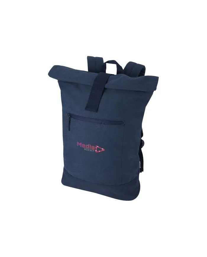 Zaino rolltop per portatile da 14" in materiale riciclato Recanvas - 16L - cod. P130123