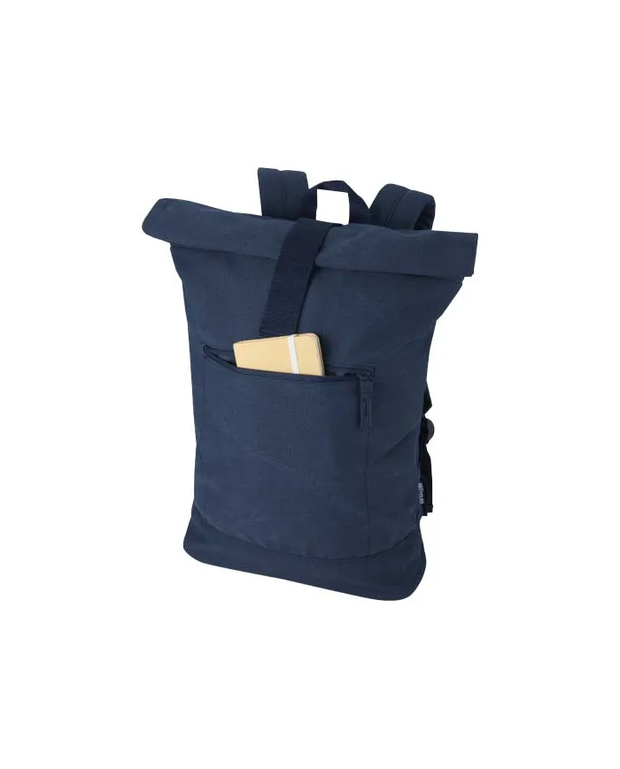 Zaino rolltop per portatile da 14" in materiale riciclato Recanvas - 16L - cod. P130123