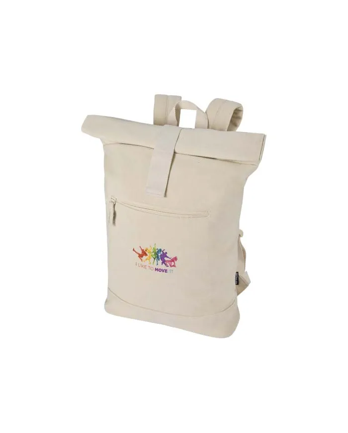 Zaino rolltop per portatile da 14" in materiale riciclato Recanvas - 16L - cod. P130123
