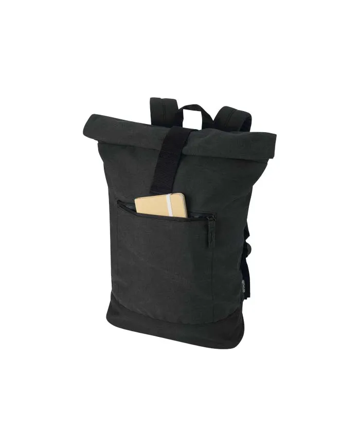 Zaino rolltop per portatile da 14" in materiale riciclato Recanvas - 16L - cod. P130123