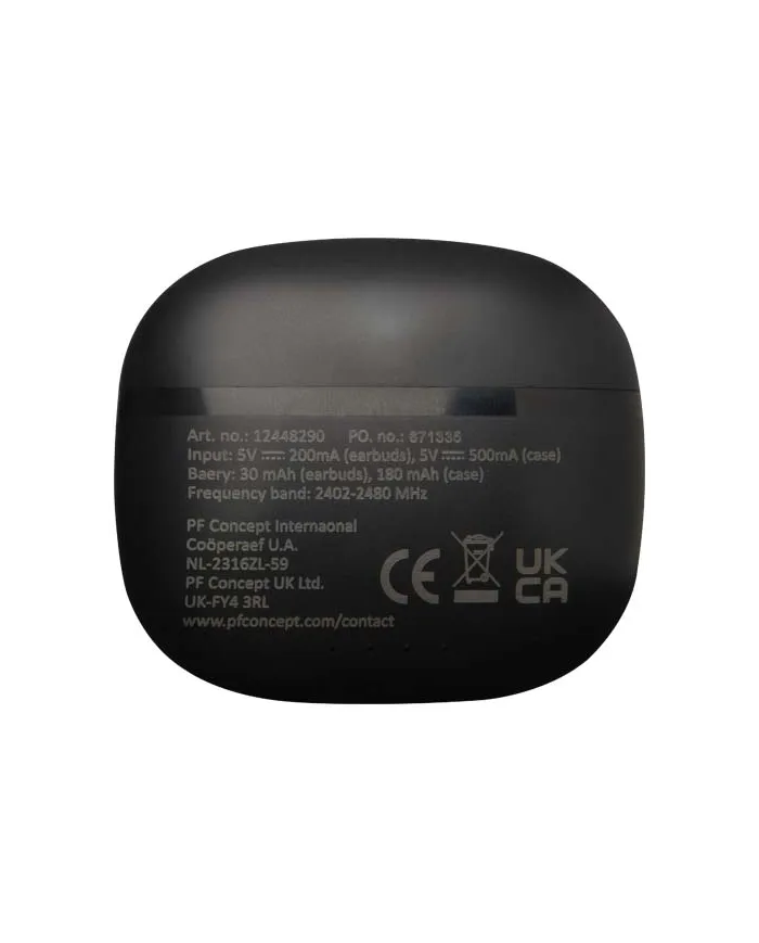 Cuffie Bluetooth® True Wireless con inserti auricolari in silicone - cod. P124482