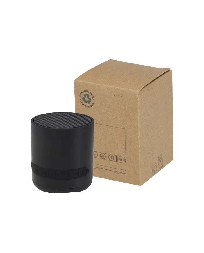 Speaker wireless da 3 W in plastica riciclata Hunor - cod. P124454