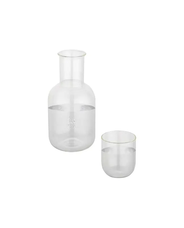 Set di caraffa e bicchieri in vetro con finitura opaca Amelie - cod. P126395