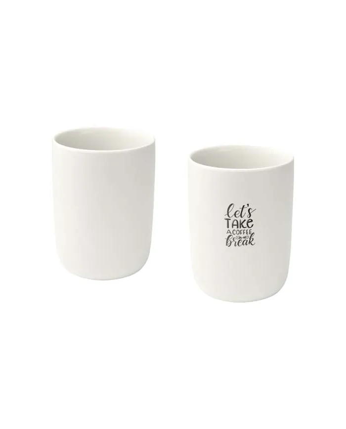 Set di 2 bicchieri in ceramica con finitura opaca da 350 ml Male - cod. P126396