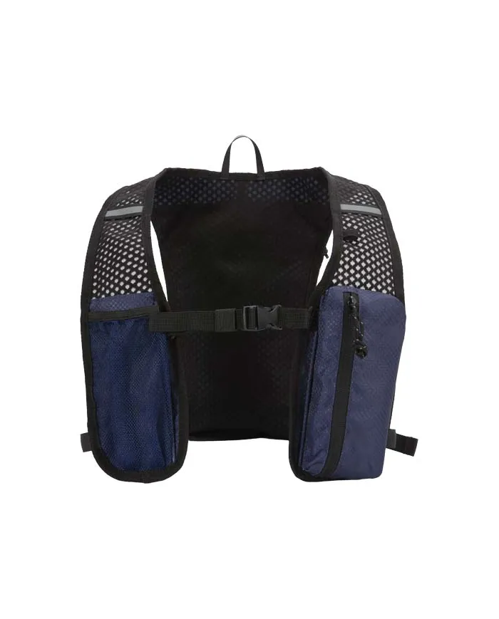 Gilet per la corsa in materiale riciclato certificato GRS con zainetto per l'idratazione da 5 litri Nomad - cod. P130098