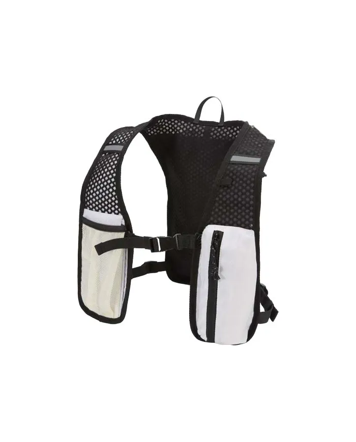 Gilet per la corsa in materiale riciclato certificato GRS con zainetto per l'idratazione da 5 litri Nomad - cod. P130098