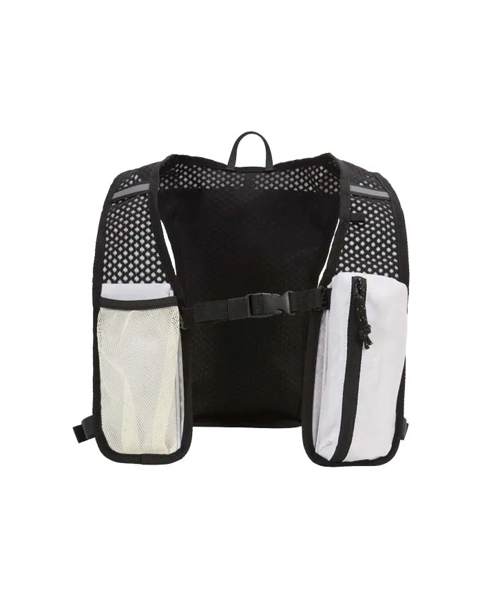 Gilet per la corsa in materiale riciclato certificato GRS con zainetto per l'idratazione da 5 litri Nomad - cod. P130098