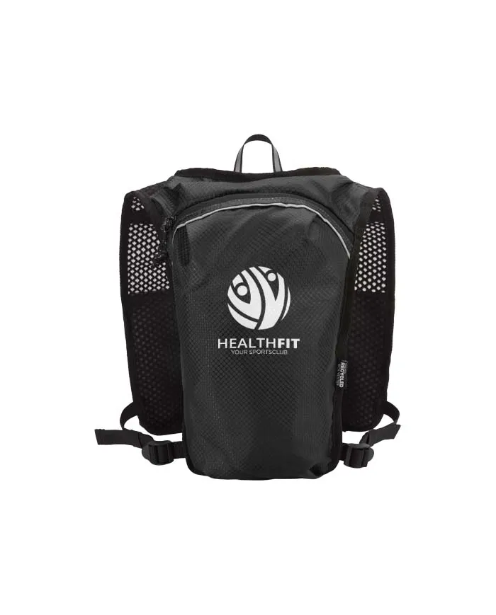 Gilet per la corsa in materiale riciclato certificato GRS con zainetto per l'idratazione da 5 litri Nomad - cod. P130098