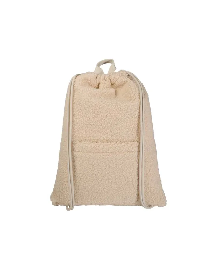 Zaino con cordoncino in sherpa riciclato certificato GRS da 9 litri Bear - cod. P120773