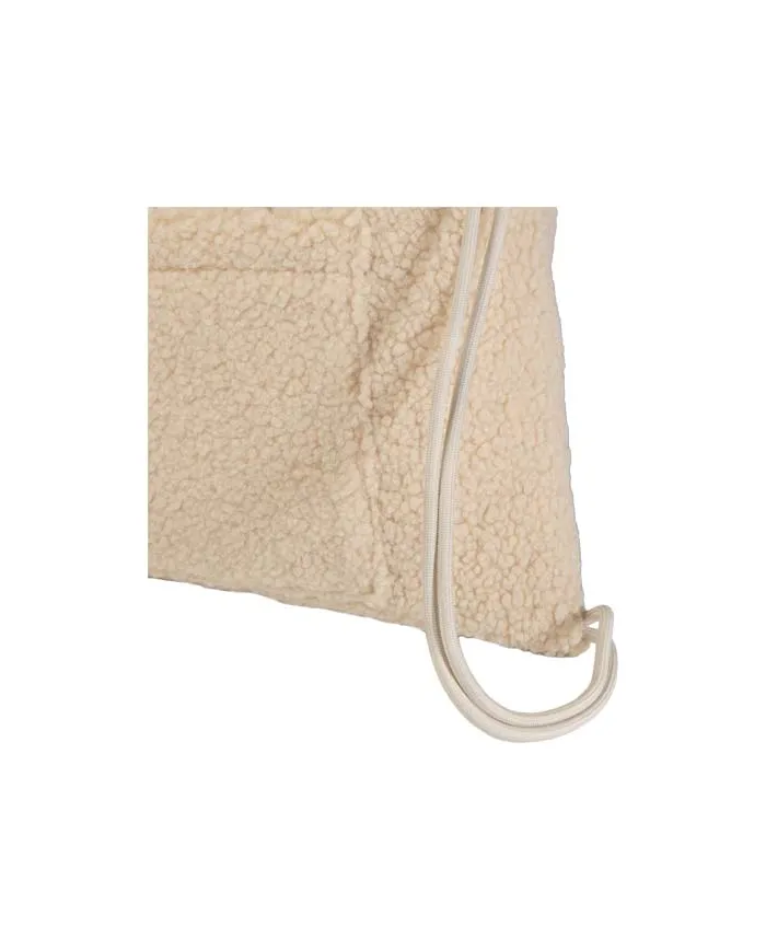 Zaino con cordoncino in sherpa riciclato certificato GRS da 9 litri Bear - cod. P120773