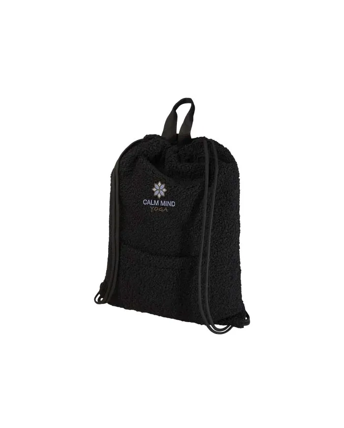 Zaino con cordoncino in sherpa riciclato certificato GRS da 9 litri Bear - cod. P120773