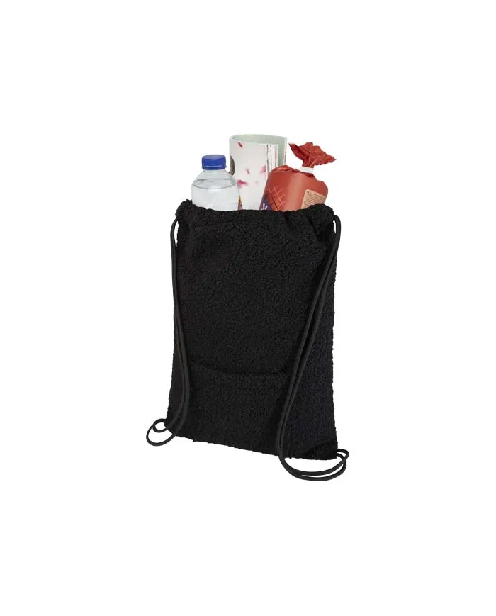 Zaino con cordoncino in sherpa riciclato certificato GRS da 9 litri Bear - cod. P120773