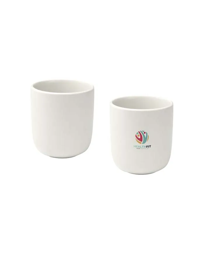 Set di 2 tazze in ceramica con finitura opaca da 200 ml Male - cod. P126399
