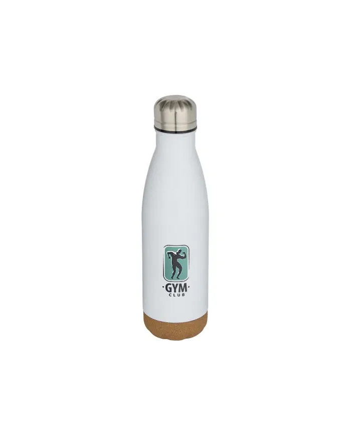 Borraccia in acciaio con dettagli in sughero da 500 ml - cod. P100892