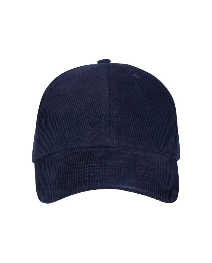 Cappello in velluto a coste a 6 pannelli in tessuto riciclato Hutton - cod. P111073