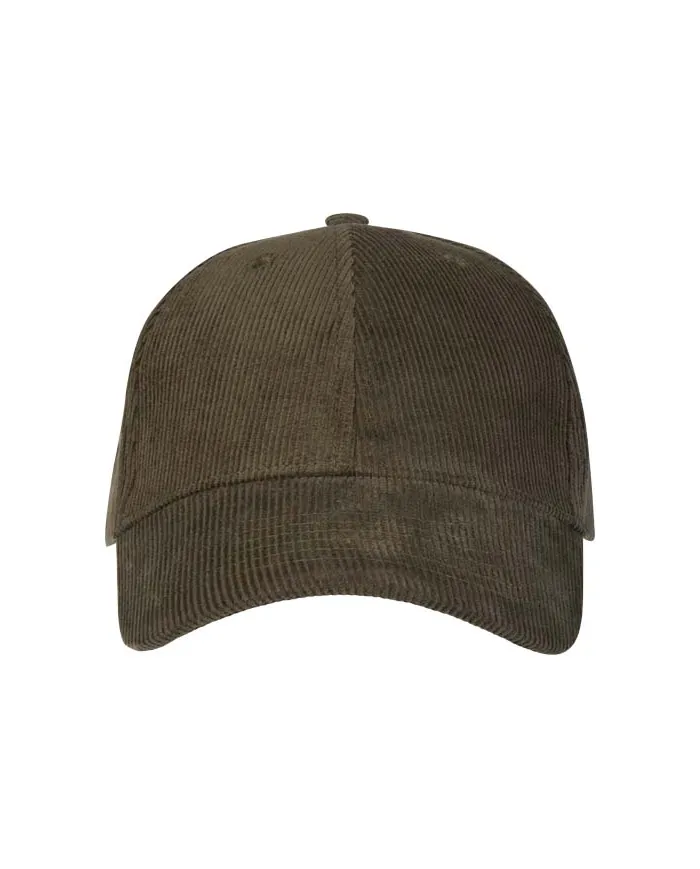 Cappello in velluto a coste a 6 pannelli in tessuto riciclato Hutton - cod. P111073