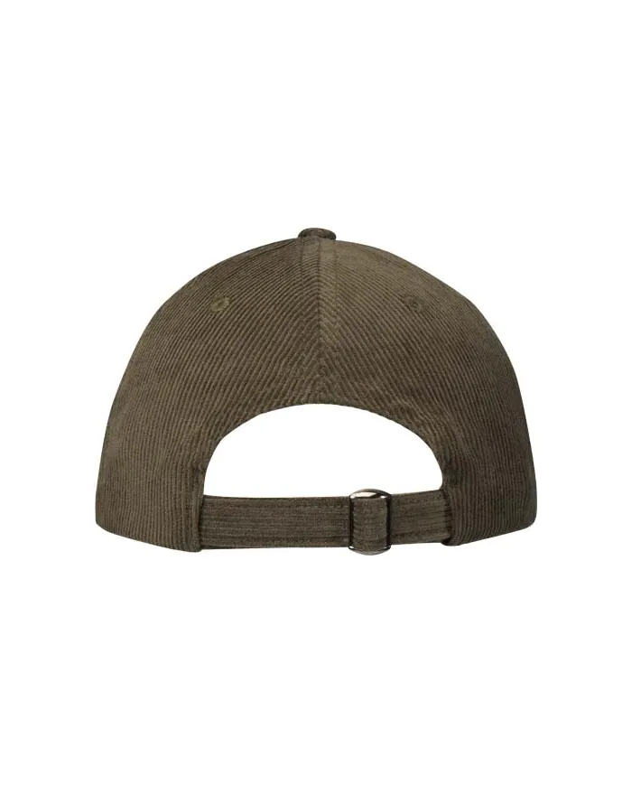 Cappello in velluto a coste a 6 pannelli in tessuto riciclato Hutton - cod. P111073