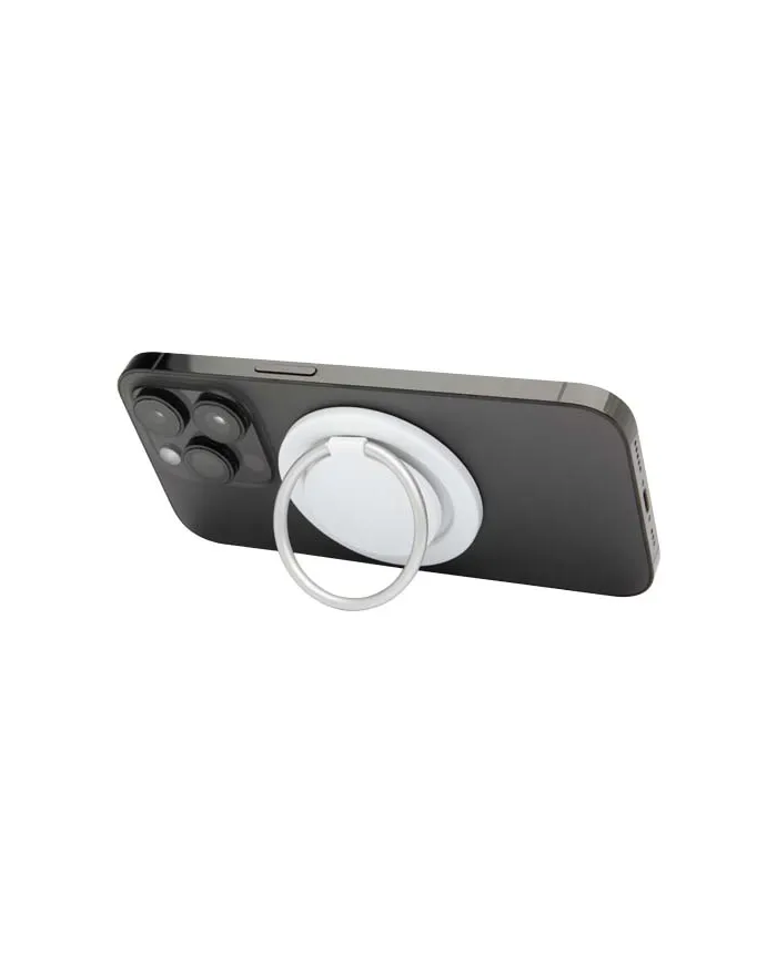 Supporto per telefono magnetico in plastica riciclata con supporto ad anello Albali - cod. P124462