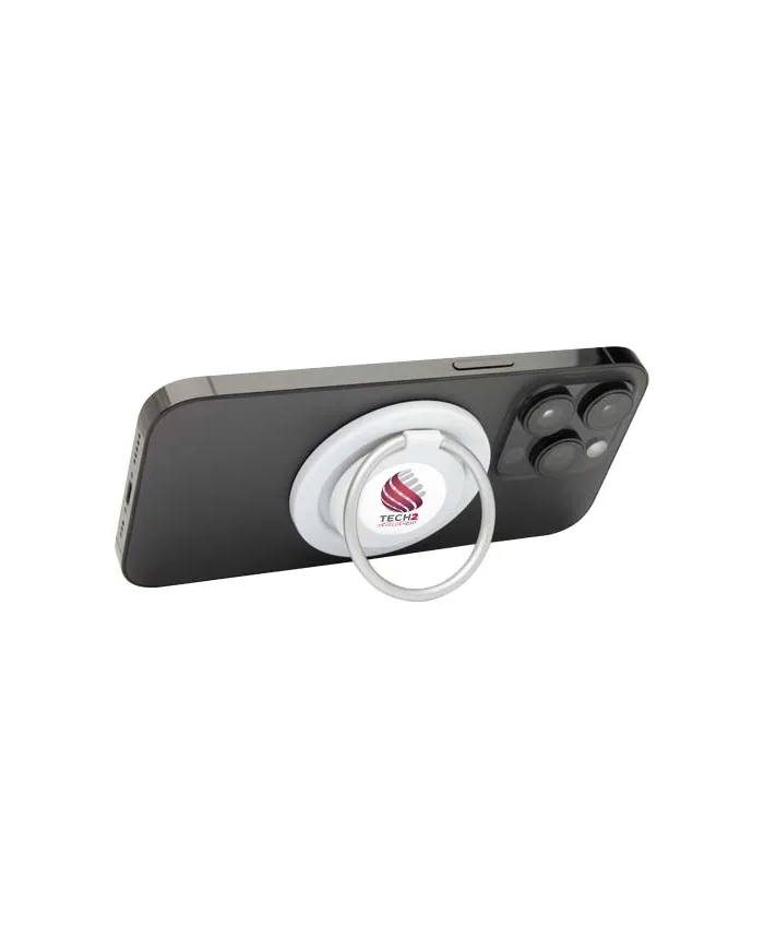 Supporto per telefono magnetico in plastica riciclata con supporto ad anello Albali - cod. P124462