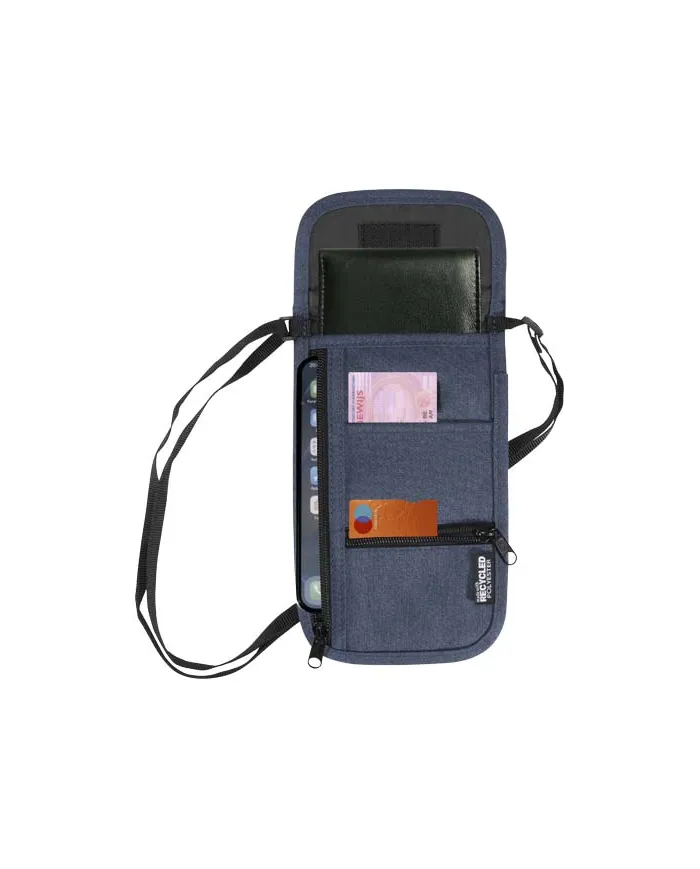 Custodia da viaggio smart in tessuto riciclato certificato GRS Ross - cod. P130131