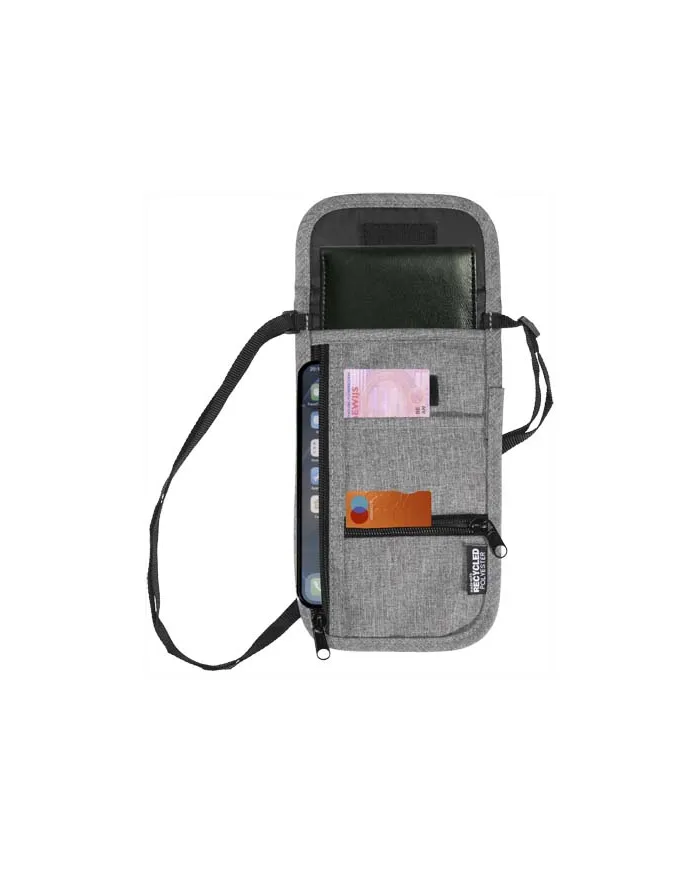 Custodia da viaggio smart in tessuto riciclato certificato GRS Ross - cod. P130131