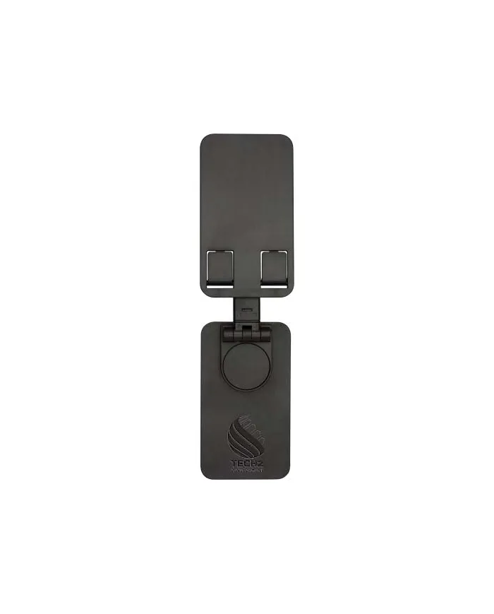 Supporto per telefono pieghevole in plastica riciclata con supporto da tavolo in metallo Alhena - cod. P124467