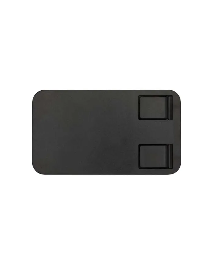 Supporto per telefono pieghevole in plastica riciclata con supporto da tavolo in metallo Alhena - cod. P124467