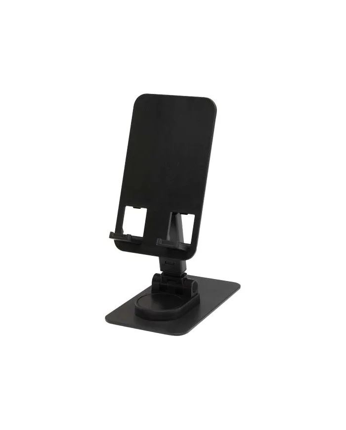 Supporto per telefono pieghevole in plastica riciclata con supporto da tavolo in metallo Alhena - cod. P124467