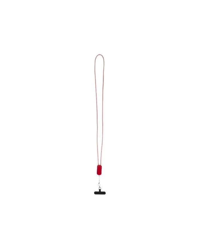 Lanyard per smartphone in plastica riciclata con cavo integrato 5-in-1 da 27 W Anser - cod. P124494