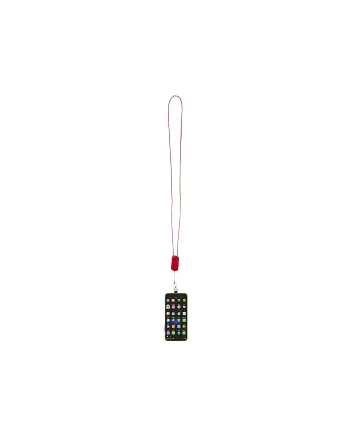 Lanyard per smartphone in plastica riciclata con cavo integrato 5-in-1 da 27 W Anser - cod. P124494