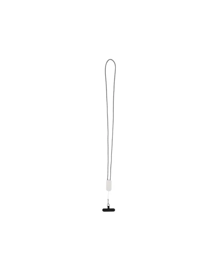 Lanyard per smartphone in plastica riciclata con cavo integrato 5-in-1 da 27 W Anser - cod. P124494
