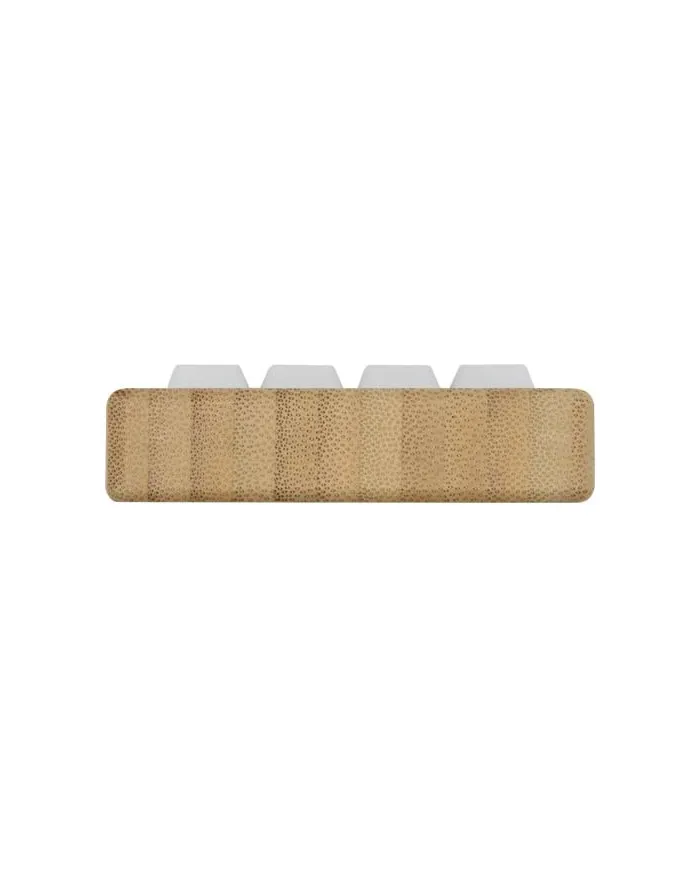 Supporto per telefono in plastica riciclata e giocattolo antistress con dettagli in bambù Algol - cod. P124466