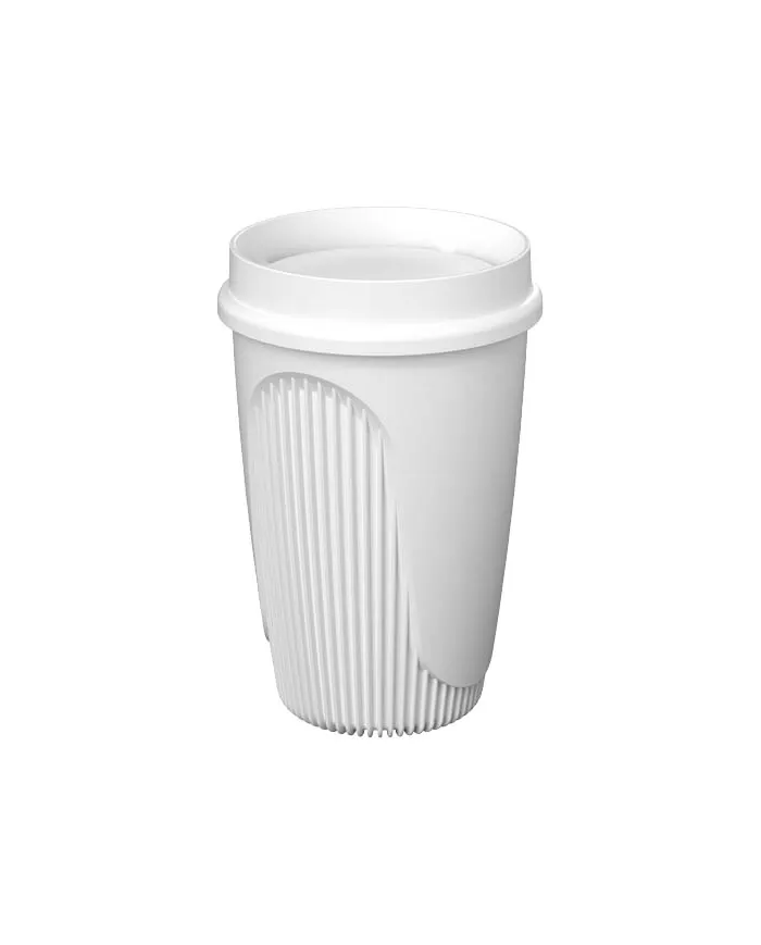 Bicchiere da 350 ml con coperchio a 360° Alto POP - cod. P210748