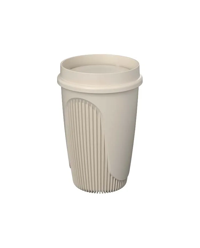 Bicchiere da 350 ml con coperchio a 360° Alto POP - cod. P210748