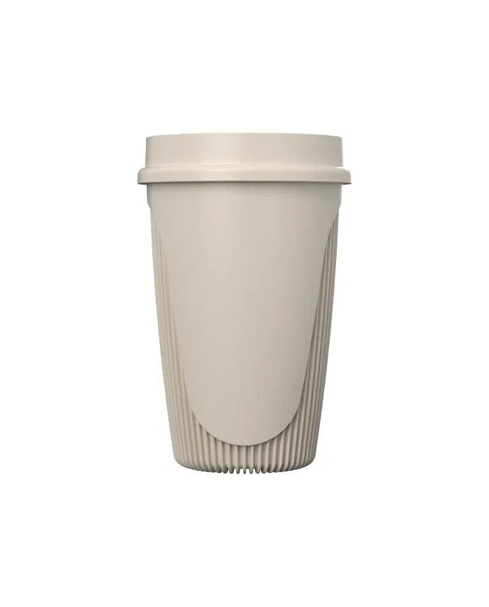 Bicchiere da 350 ml con coperchio a 360° Alto POP - cod. P210748