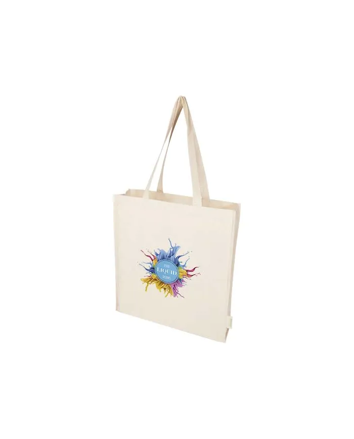 Tote bag a soffietto da 14 litri in tessuto biologico - cod. P120783
