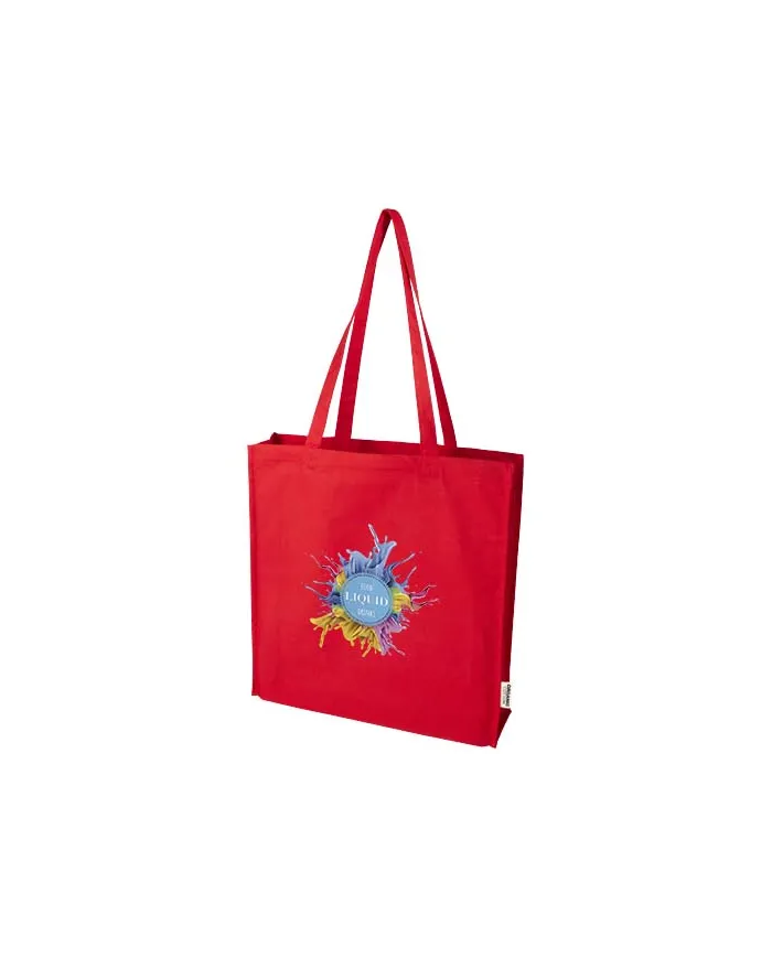 Tote bag a soffietto da 14 litri in tessuto biologico - cod. P120783