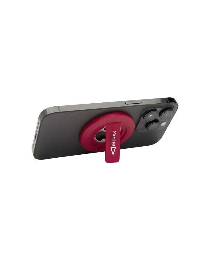 Supporto per telefono magnetico in plastica riciclata con apribottiglie Ain - cod. P124461